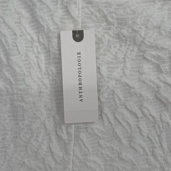 Anthropologie Postage Stamp Textured Tank Top Women's Size‎ XL Cream/Ivory NEW - Picture 3 of 7